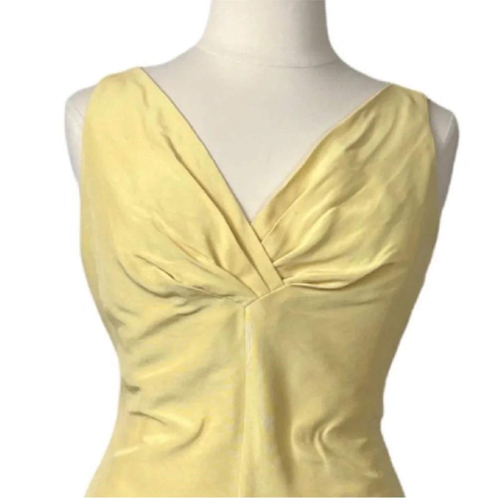 Talbots High Waist Silk and Cotton Blend Surplice A-line Midi Dress Size 18 - Picture 3 of 6